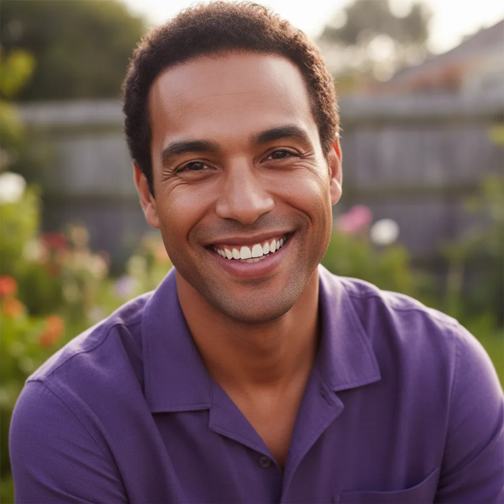 A smiling man outdoors